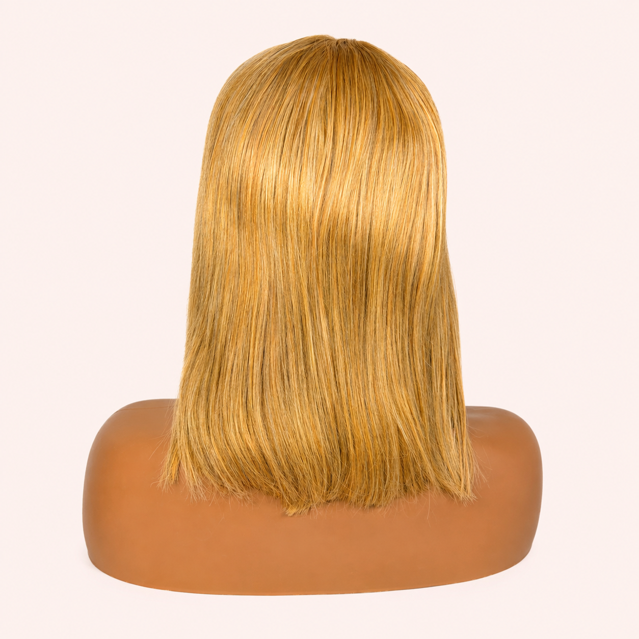 Perruque Lisse Blonde avec Frange