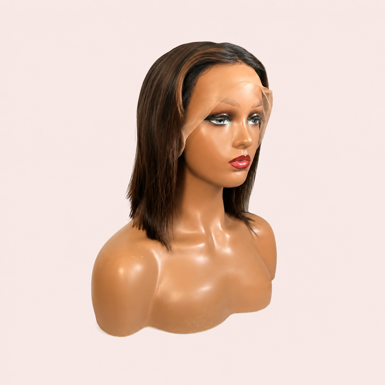 Perruque Lisse Brun Chocolat – Lace Front