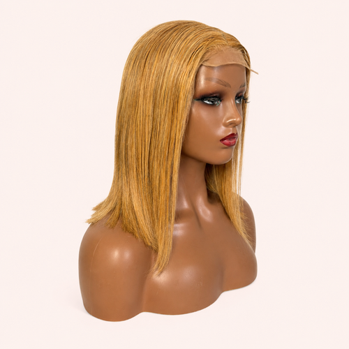 Perruque Lisse Blonde Miel – Lace Front