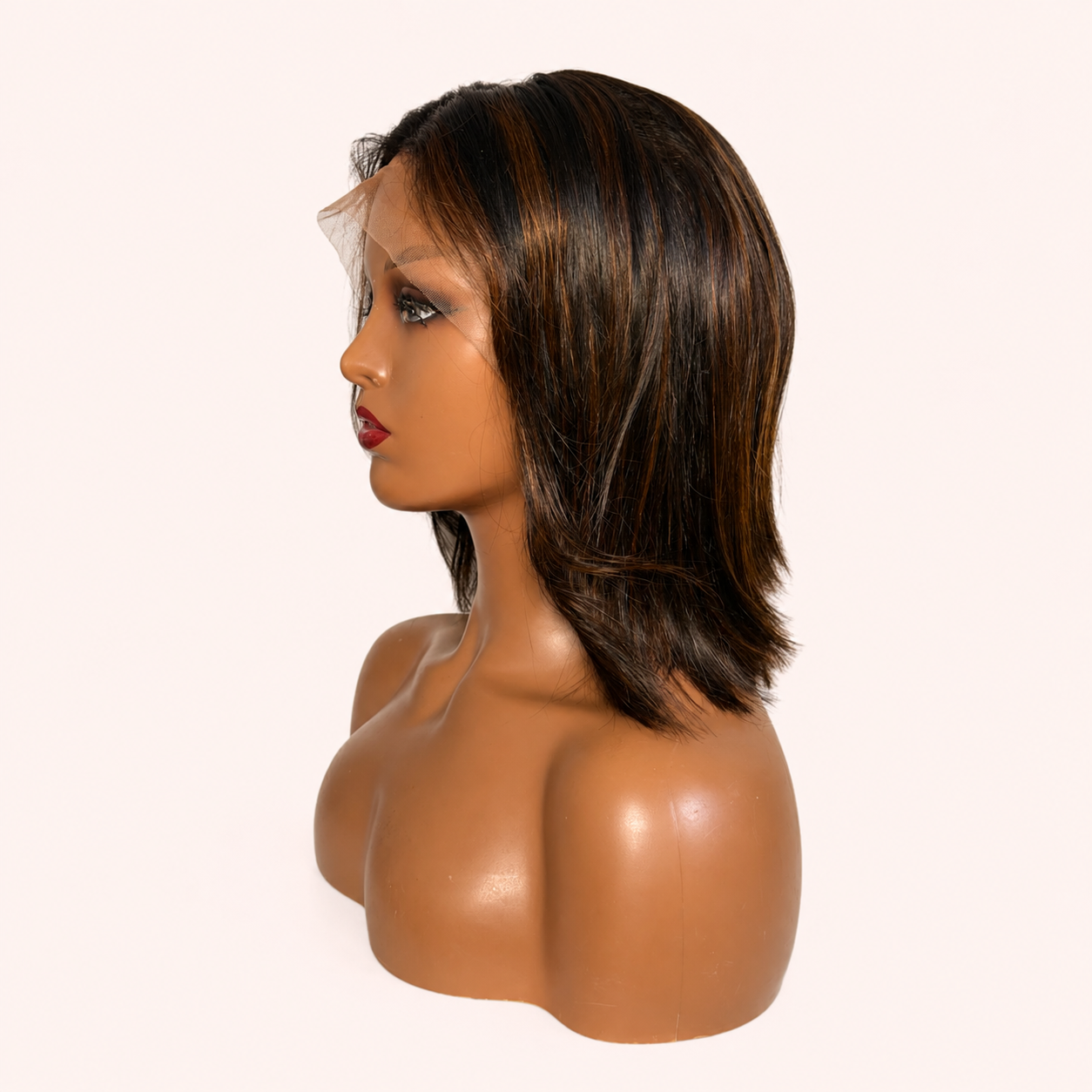 Perruque Lisse Brun Chocolat – Lace Front